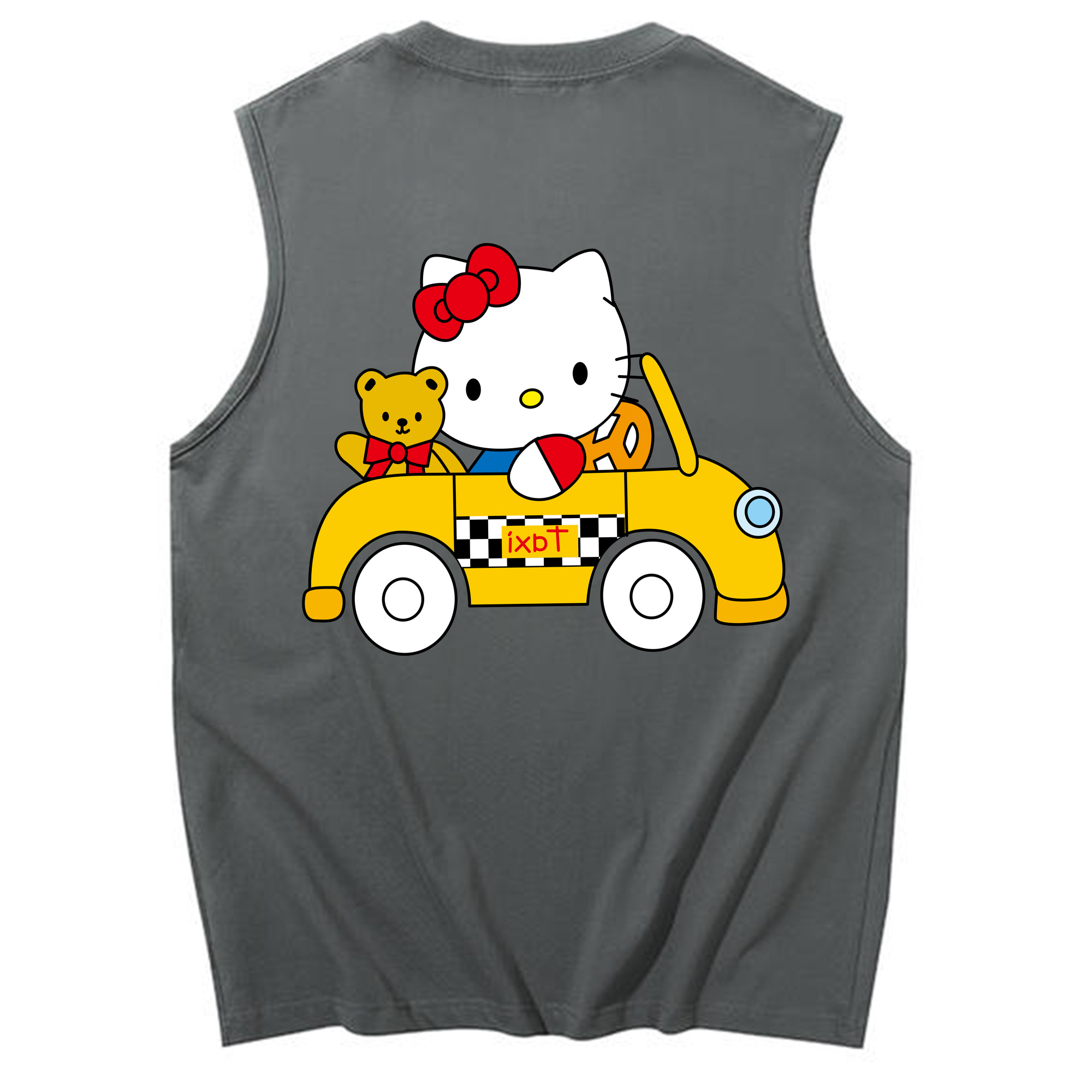 （画像用） Hello Kitty ハローキティ コットン100％タンクトップ（背面プリント）